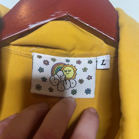 Big Bud Press Long Sleeve Everyday Jumpsuit Spicy Mustard Yellow sz L - Picture 2 of 10